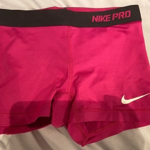 Pink Nike Pro Spandex